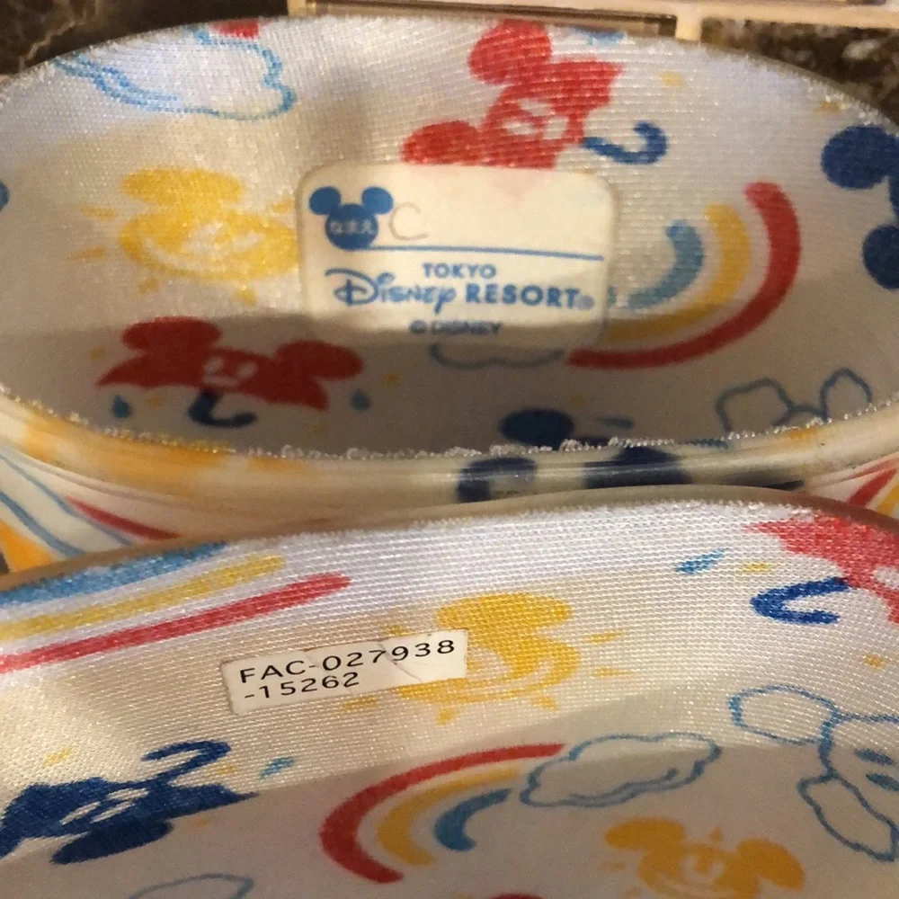 Disney Resorts Tokyo Mickey‎ Mouse rainbow rubber rain boots size S (1-2year)